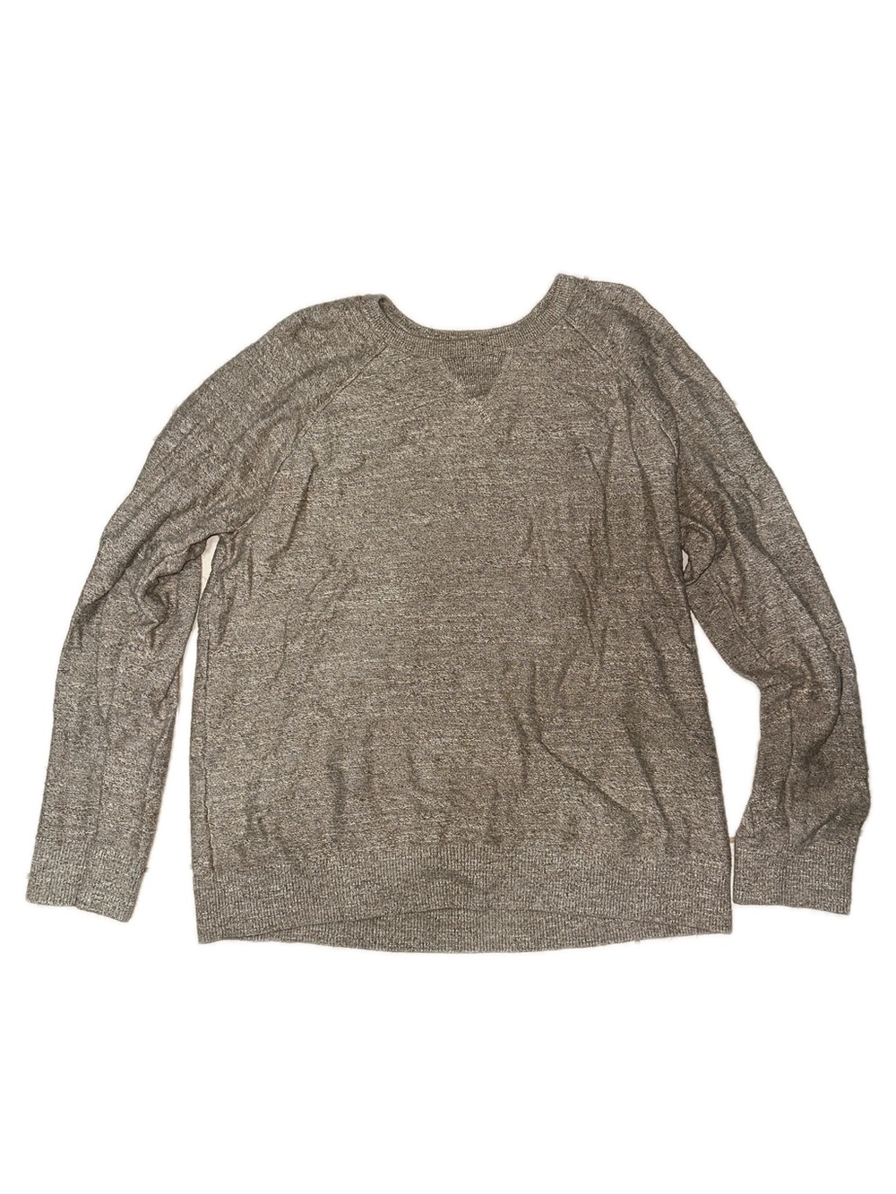 GAP Men's Crewneck Sweater in Taupe Heather